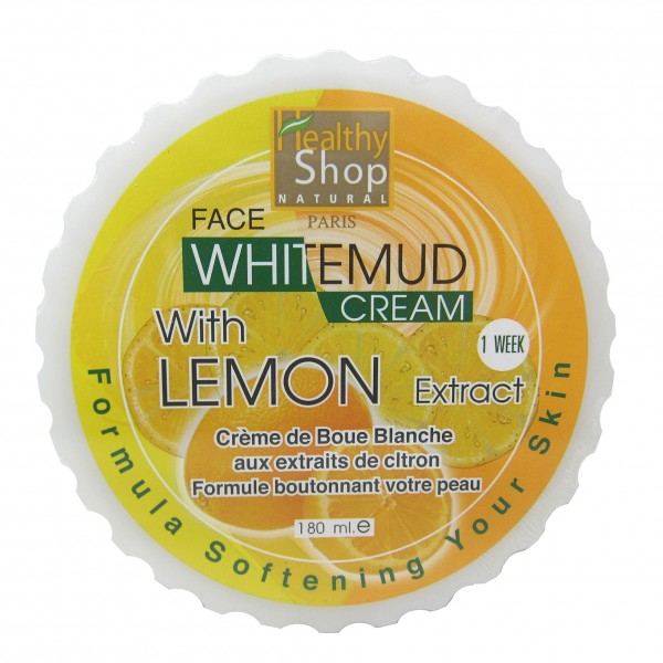 Face White Mud Cream With Lemon Extract (180ml)